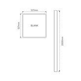 EAST HAMPTON PVC BLANK POST - 127 x 127 x 2500mm, 7 Year Warranty